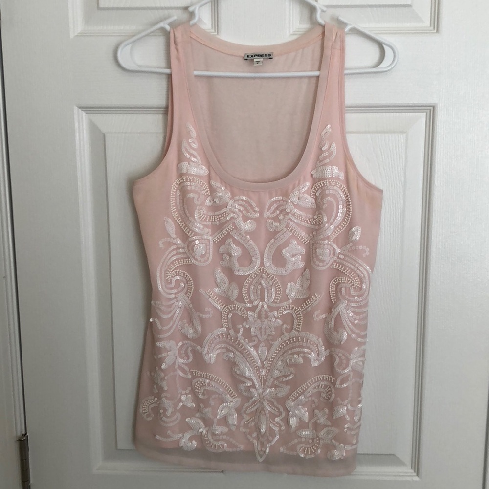 Sequined Tank Top from Express